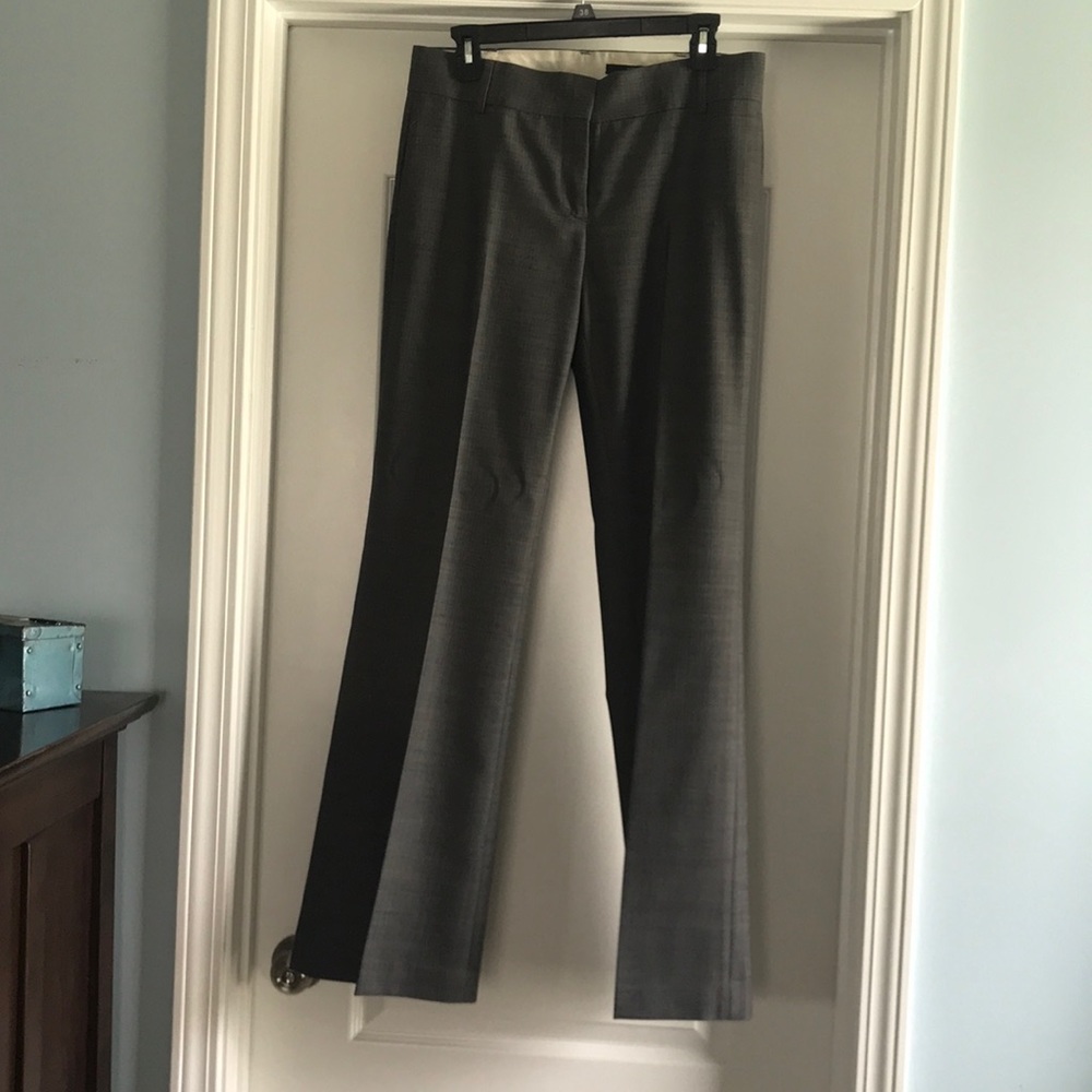 Grey, stove pipe slacks